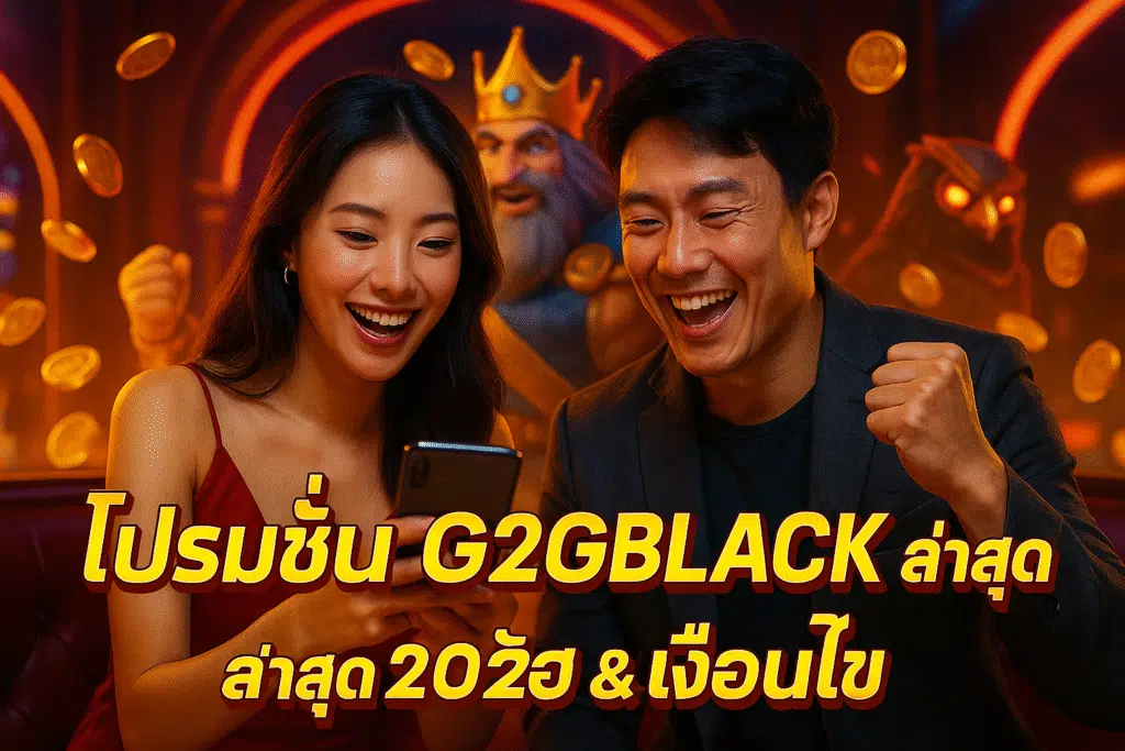 โปรโมชั่น G2GBLACK ล่าสุด 2025 โบนัส & เงื่อนไข