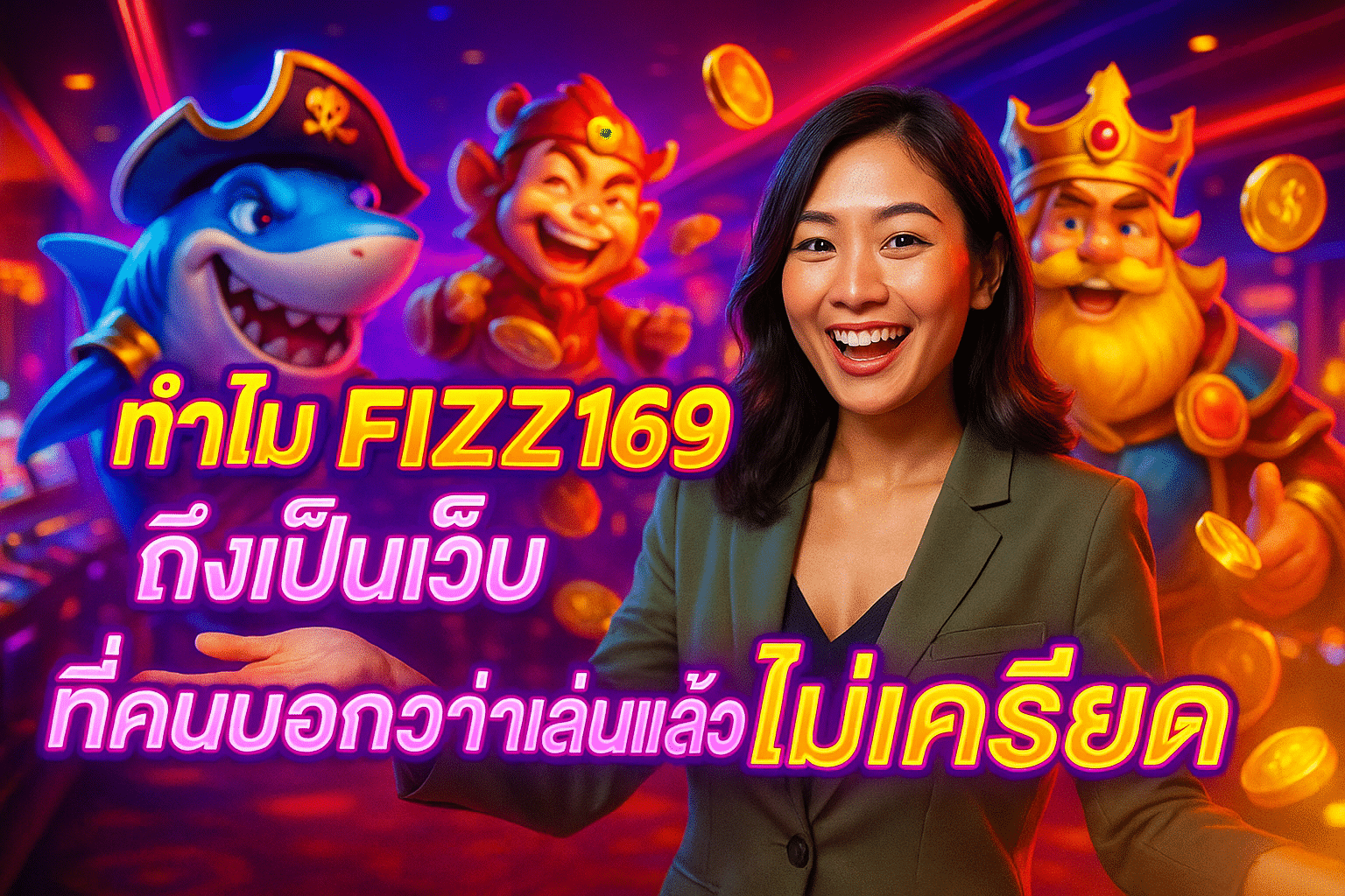 ทำไม FIZZ169 ถึงเป็นเว็บ ที่คนบอกว่าเล่นแล้ว ไม่เครียด