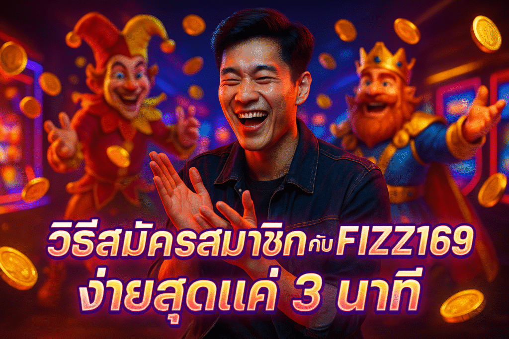 วิธีสมัครสมาชิกกับ FIZZ169 ง่ายสุดแค่ 3 นาที